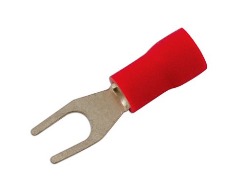Connect - 30150 Fork Terminal 3.7mm Red Pack 100