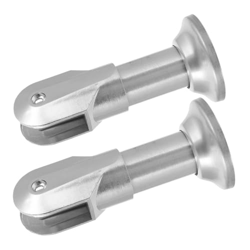 Pie de mampara de baño Veemoon de acero inoxidable resistente pack de 2 piezas 6