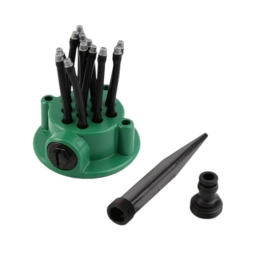 Water Sprinkler For Garaden - Sprinklers For Garden | 360-degree Adjustable Lawn Sprayer | With Stake Base And Flexible Nozzles 