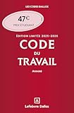 code du travail dalloz en ligne  Code du travail Édition limitée 2025-2026 - Annoté (Codes Dalloz Universitaires et Pro)