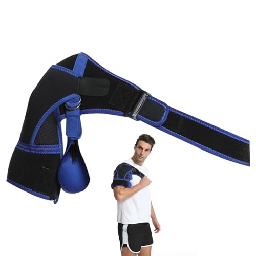 Suporte para cinta de ombro,Cinta de ombro ajustável para homens - A cinta do manguito rotador reduz