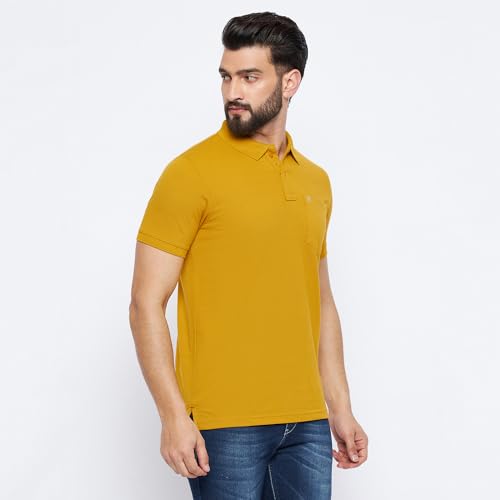 Image of NEVA Men's Regular Fit Half Sleeve Polo Neck T-Shirt with Chest Pocket