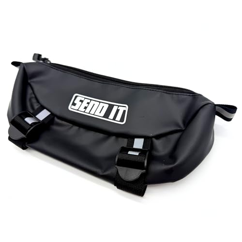 Dirtbike Handlebar Bag | Compact Motorcycle Handle Bar Water Resistant Storage Pouch | Universal Fit Ebike Bag for Trail & Adventure Riding | Durable Surron Bar Bag