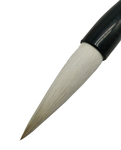 Easyou Hu Chinese Brush For Calligraphy(Running Script) And Sumi Drawing(Flower, Peony) Jianhao(Goat Hair Mixed With Little Wolf) 3Pcs/Pack(Size:larger+Medium+Small) Jjtb #TOP6