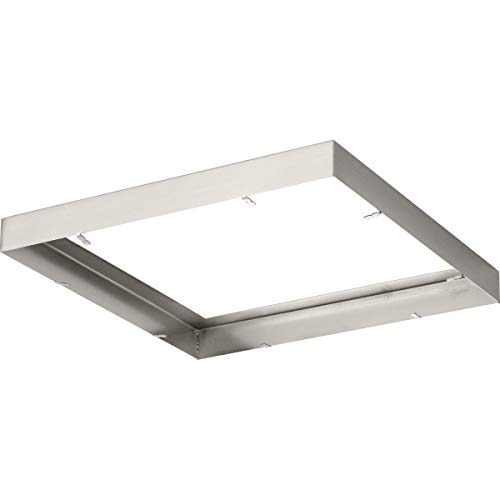 Progress Lighting Everlume Collection Brushed Nickel 11" Edgelit Square Trim Ring by Progress Lighting - Image 3