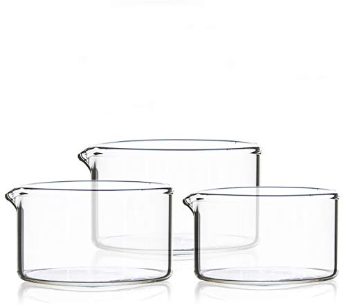 DONLAB AGC-0125 Glass Dia. 125mm Flat Bottom Crystallizing Dish Borosilicate Glass 3.3 Crystallizing Dish with Notch