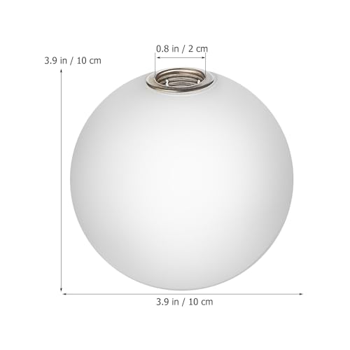 Image of Angoily Glass Ball Lampshade Replacement Decorative Globe Shade for Ceiling Lights and Chandeliers Premium Quality for Living Bedroom and Cafe Decor