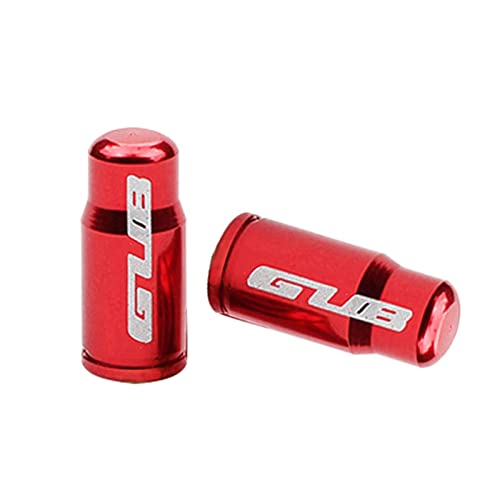 Tapón de válvula de neumático aluminio rojo miniatura 6