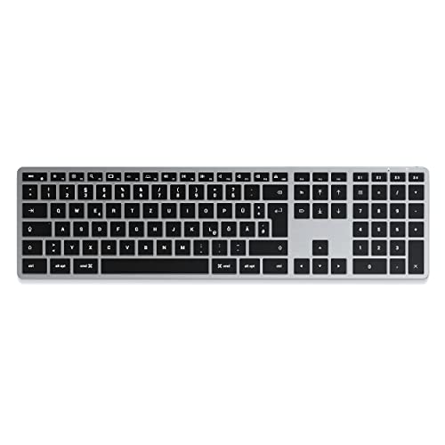 Clavier Satechi Slim X3 Bluetooth QWERTZ avec touches rétroéclairées multi-appareils