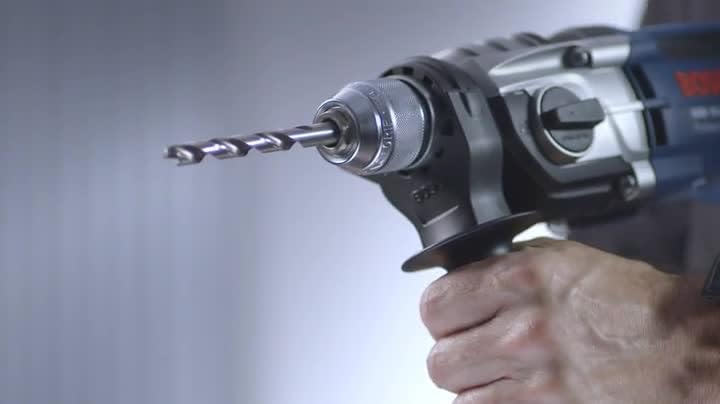 Bild 5 - Bosch Professional Schlagbohrmaschine GSB 16 RE (inkl. Schnellspannbohrfutter 13mm, Tiefenanschlag 210mm, Zusatzhandgriff, Handwerkoffer)