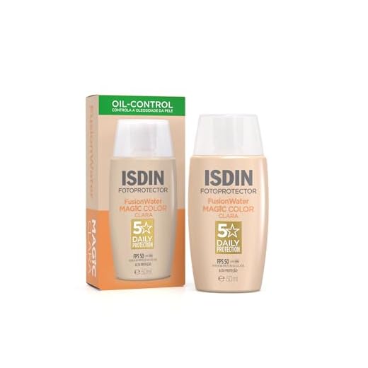ISDIN Protetor Solar Facial Fusion Water 5 Stars Color Fps 50 – Cor Clara