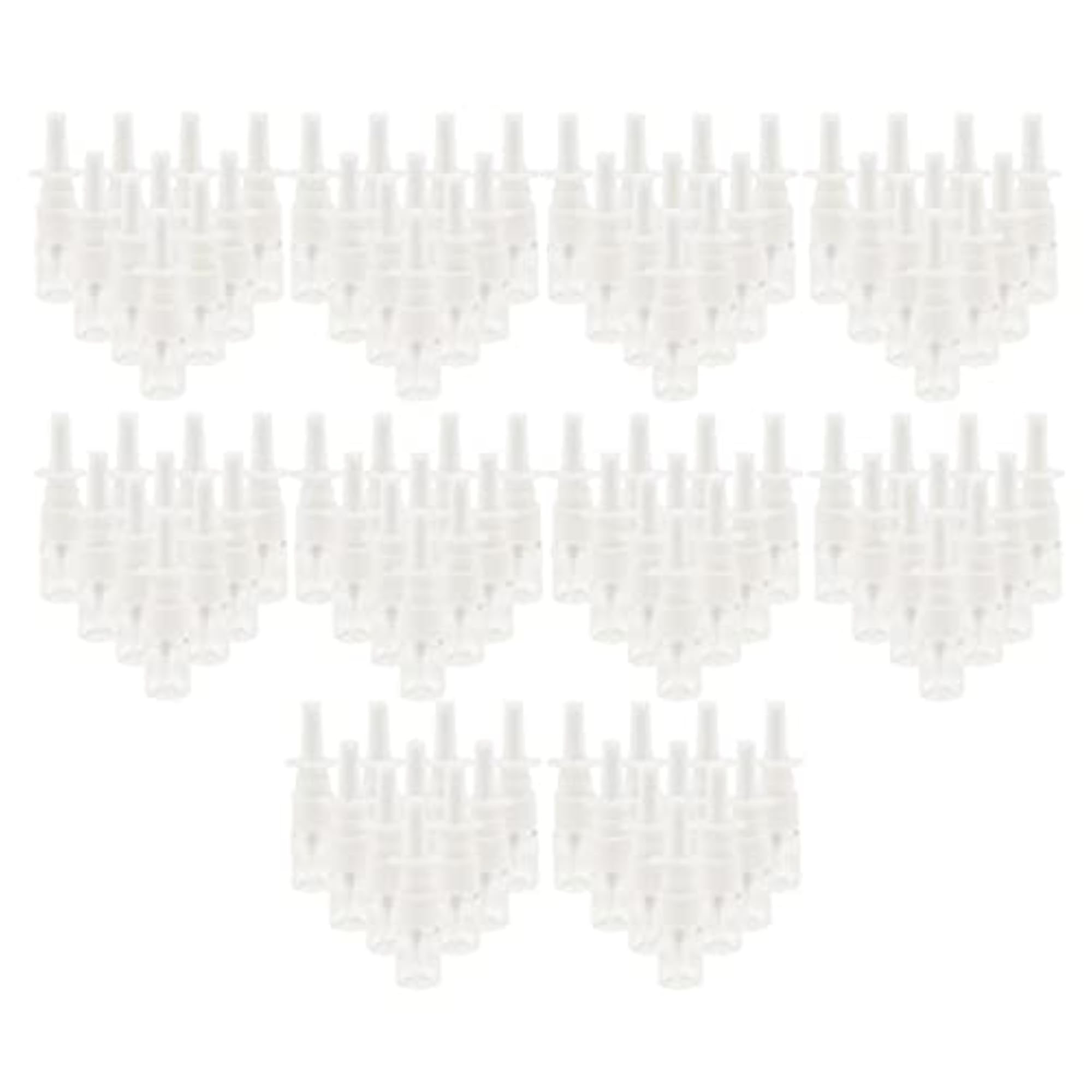 100 Pieces 5ml Mini Poly Nasal Spray Bottles Fine Mist Sprayer Pump Clear