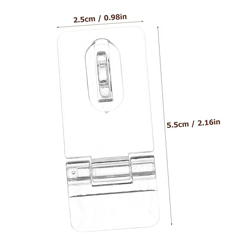 Image of DOITOOL Sets Acrylic Latch Buckle Lock for Jewelry Box Flat Mount Hinge Lock Small Jewelry Box Hinges and Latches