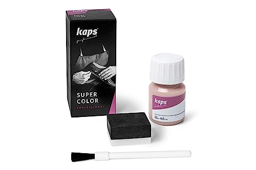 Kaps Super Color Lederfarbe für Naturleder, Synthetik und Textil, Lederfärber, 25 ml, 143 - Mauve