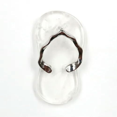Colgante de Chanclas de Cuarzo cristalino   Cuarzo Transparente