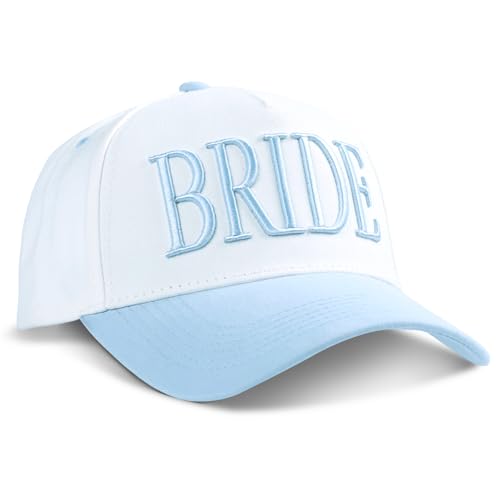 Bride Trucker Hat - Bachelorette Party Gifts for Bride to Be Cute Wedding Bridal Shower Hat Engagement Bridal Accessories Bridesmaid Proposal Gift Ideas for Women Blue