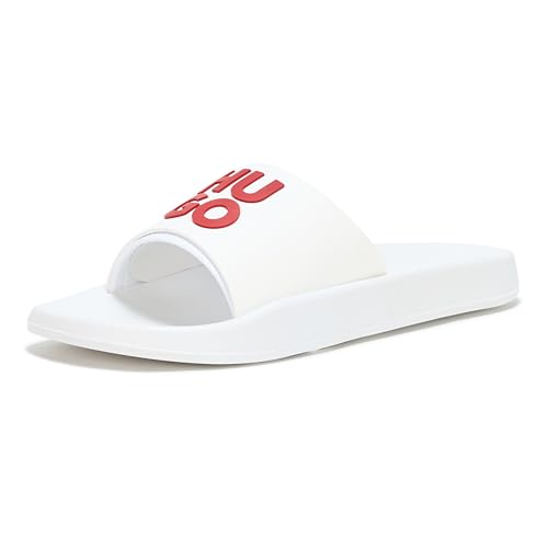 HUGO mens Stacked Logo Slide SandalSlide Sandal