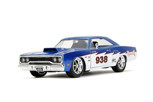 Jada Big Time Muscle 1:24 1970 Plymouth Roadrunner Die-Cast Car miniatura 7
