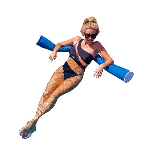 Floating Luxuries Kai Pool Noodle, Adult Pool Float, Fade-Resistant Marine Grade Fabric, Resort-Like Pool Accessories, 59 in, Pacific Blue