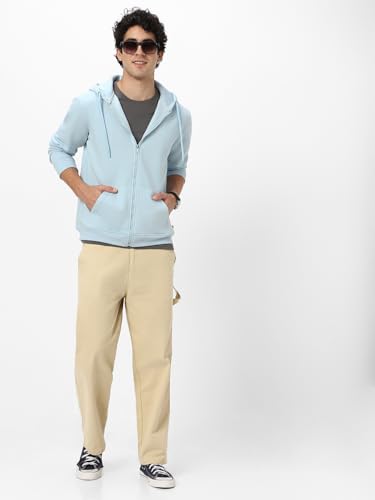 Image of Neostreak Men's Cotton Hooded Neck Zippered Sweatshirt
