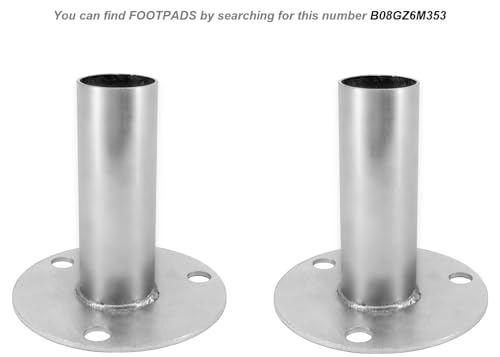 Canopy Fittings 1-3/8" High Peak Carport Connectors Set for Shelter Deck Shed Frame 6, 9, 12, 15 Legs, 6/Pack (3-Way Galvanized)