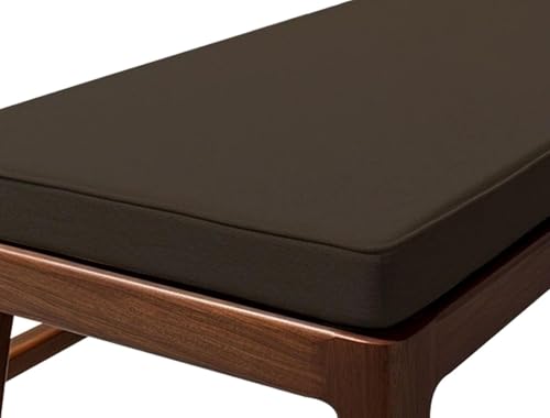 Chaises de patio confortables avec ce coussin marron imperméable 200x60 - 3