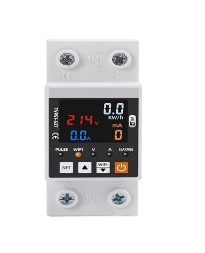 Disyuntor 63A con medidor de energía y protección de bajo voltaje