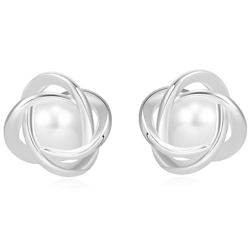 QUADRI-Pendientes-de-Perlas-de-Mujer-con-Circonitas-Idea-de-Regalo-de-Cumpleanos-para-Mujer-Pendientes-de-Plata-de-Ley-925-con-Perlas-Cultivadas-Blancas-de-Agua-Dulce-Caja-de-Regalo-Incluida