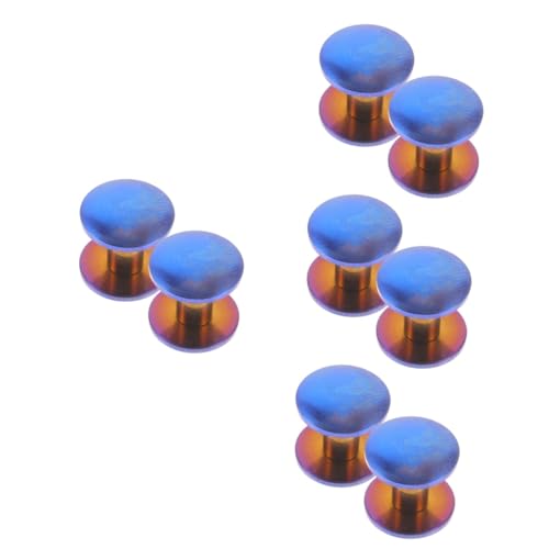 HAPINARY 4sets Screws Replacement Book Binding Kit Assorted Screws for Scrapbook Binder Belt Buckle 2pcs*4