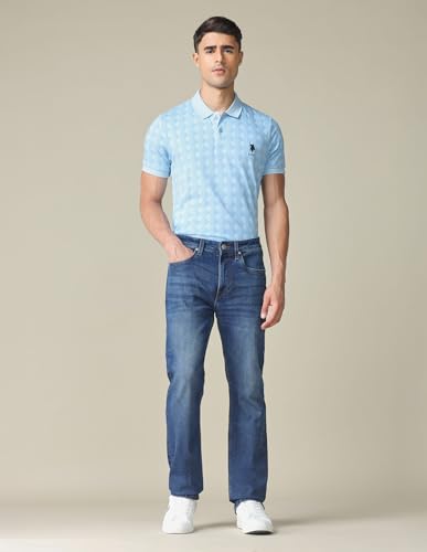 Image of U.S. Polo ASSN. Denim Jeans for Men, Slim Straight Fit Men Jeans for Office & Regular Wear