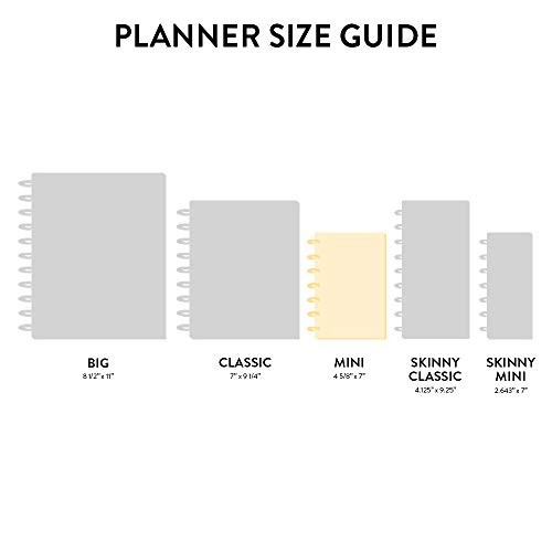The Happy Planner Daily 12 Month Planner – January 2022 – December 2022 – Daily, Weekly & Monthly Disc-Bound Pages – Wellness Layout – Listen To Your Heart Theme – Mini Planner 8.62” X 5” #TOP4