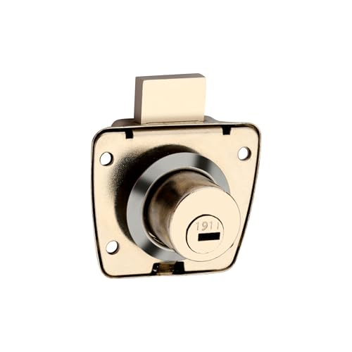 Image of DUKE Cabinet Lock Ultra Keys with Keys, 23mm Chrome Finish, Strong and Sturdy,MP-54 |Pack of 10|