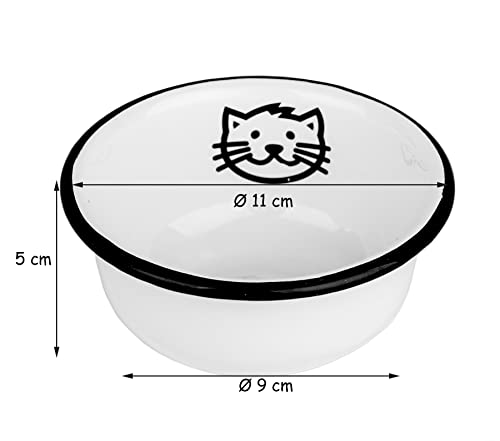 Ib Laursen Fressnapf f.Katze Emaille