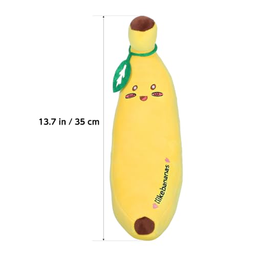 Toddmomy 1 Stück Kinder-Plüsch-Bananenkissen Gefüllte Bananen-Plüschtiere Weiche Bequeme Umarmungskissen Geburtstagsgeschenke Für Kinder 35 cm