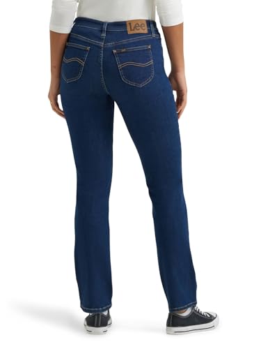 Lee Women's Legendary Mid Rise Straight Leg Jean, Dark Secret3