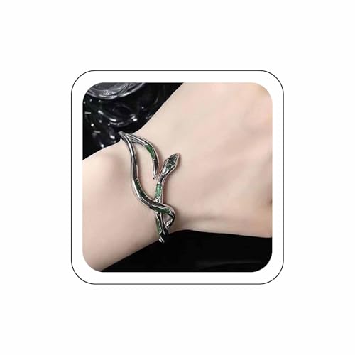 Il braccialetto aperto della banda del polsino del serpente è adatto per la maggior parte delle persone da indossare, non c'è bisogno di preoccuparsi della dimensione.È l'articolo di collocazione indispensabile