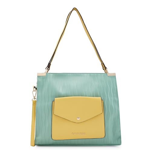 Image of Caprese Shyla Hobo Bag, Large | Self Designed Shoulder Bag for Women with Easy Front Access Pocket | Secure Top Zip | Perfect for Casual & Daily Use
