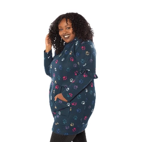 Lug Peekaboo Sweater Fleece Tunic Hoodie