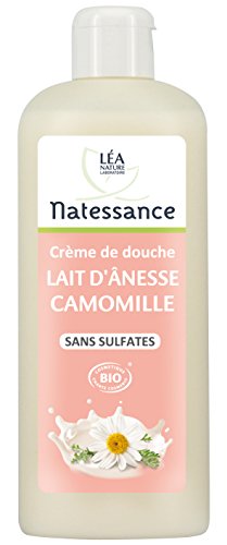 Natessance Hygiène Douche Crème Lait d'Anesse Camomille sans Sulfates Bio 500 ml