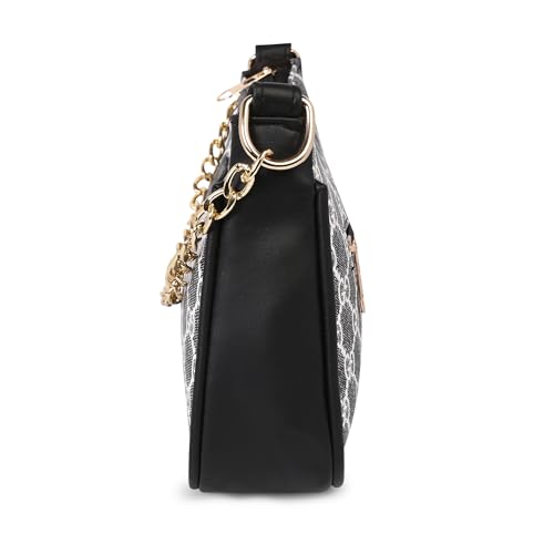 Image of Women's Stylish Printed Shoulder Bag | Trendy Daily Use Handbag with Chain Strap | Lightweight PU Leather Sling Bag for Girls & Women | Spacious & Durable Casual Fashion Purse