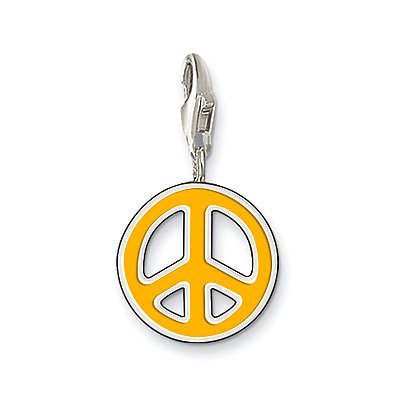 Thomas Sabo Peace Sign Charm, Sterling Silver