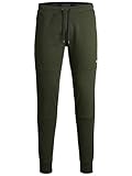 Jack & Jones Pantalones de chándal para Hombre Slim Fit, Deep Lichen Green, XL