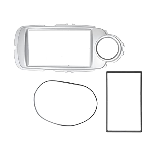 Yuecoom 2Din Navigation Frame, Car Stereo Radio Fascia, Auto DVD Audio Stereo Player Navigation Panel Frame for Yaris XP130, for Vitz 2011-2014 -  Yuecoomykdaznp7mv