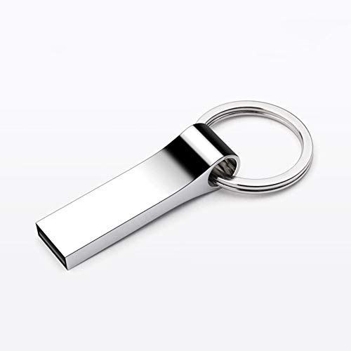 QHUIMIN Mini-USB-Stick, tragbar, mit Metall-Auto-Musik-U-Disk Cover