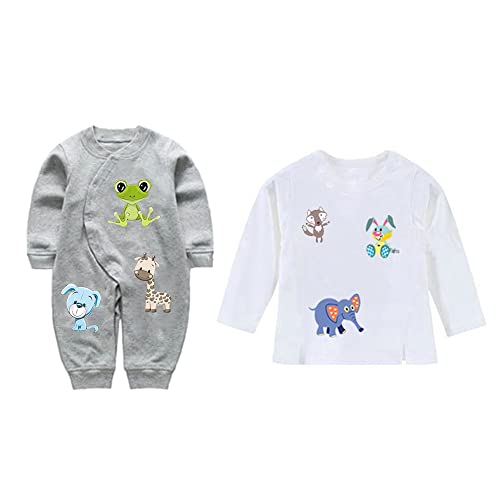 Ceresa Inc Patches Heat Transfer Stickers Iron On Appliques Cute Animal Decal For Kids Babies Lion Cow Leopard Cartoon Design Stickers Jacket Jeans Shirts Clothes Art Decorations Diy 4 Pcs #TOP1