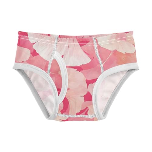 KLL Hand Painted Ginkgo Leaves Little Boys Cotton Briefs Cute Undies