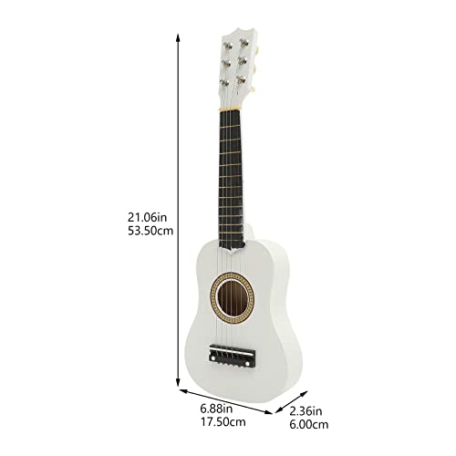 Milisten Kids Acoustic Guitar 21 Inch Guitar Acoustic Guitar For Beginners Children 6-String Guitar Wooden Guitar (White) Kids Guitar #TOP5