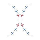 FOYTOKI 2 Satz Flugzeug Banner aus Filz Wolken Wimpelkette für Luftfahrt Geburtstag Vielseitige Partydekoration