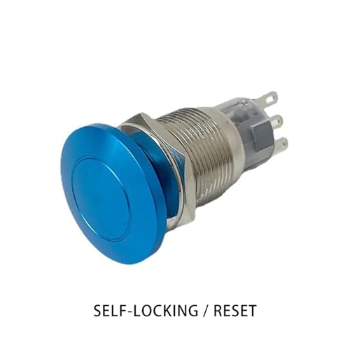 Interrupteur bouton-poussoir 22mm en métal durable pour commandes industrielles de précision - 4