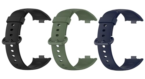 [SHEAWA] for Xiaomi Smart Band 9 Pro/8Pro/Redmi Watch4 �o���h �x���g 3�_�Z�b�g �����o���h �V���R�� �ւ��o���h �����x���g �A�N�Z�T���[ (�u���b�N+�A�[�~�[�O���[��+�~�b�h�i�C�g�u���[)